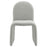 Junia Boucle Upholstered Arch Armless Dining Chair in Dove Gray