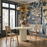 Belmonte 45 Inch Painted Wood Round Pedestal Dining Table in Putty