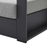 Tahoe Outdoor Patio Powder-Coated Aluminum Armchair in Gray Gray