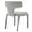 Stellan Curved Back Boucle Upholstered Dining Chair in Dove Gray Set of Two