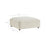 Auren 4 Piece Lattice Bouclé Upholstered Modular Sofa with Ottoman in Cream