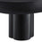 Caspian Oval Concrete Coffee Table in Black
