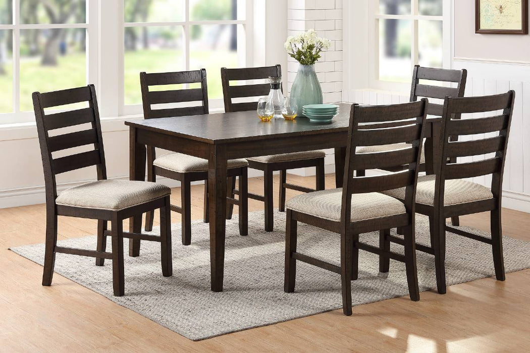 Poundex F2555 Dining Table with 6 Chairs