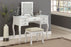 F4148 White Vanity with Stool and Mirror