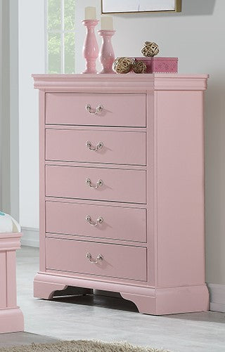 Steffie Pink Chest of Drawers La Gloria Furniture Steffie Pink Chest of Drawers La Gloria Furniture
