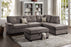 F6425 Gray Reversible Sectional