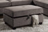 F6427 Gray Cocktail Ottoman with Storage