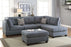 Gracy Sectional Sofa with Ottoman