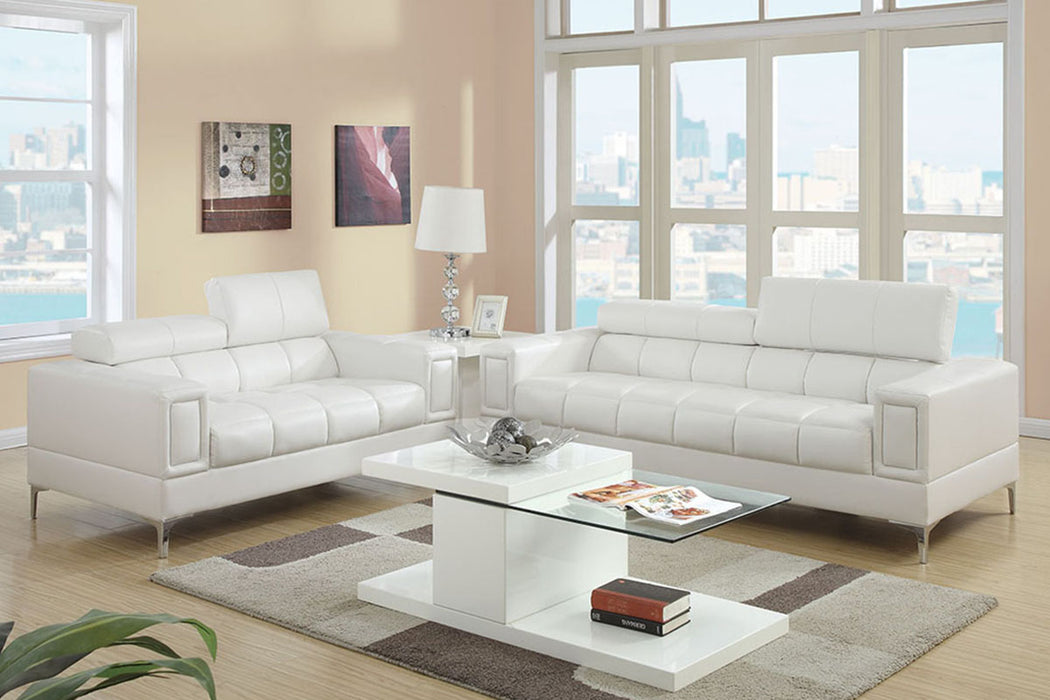 F7240 Bonded Leather Sofa and Loveseat