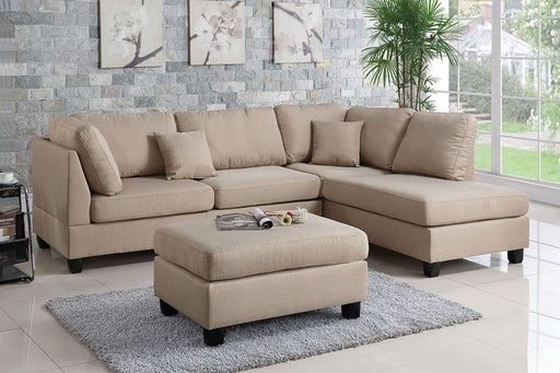 Chelle Sectional Sofa and Ottoman