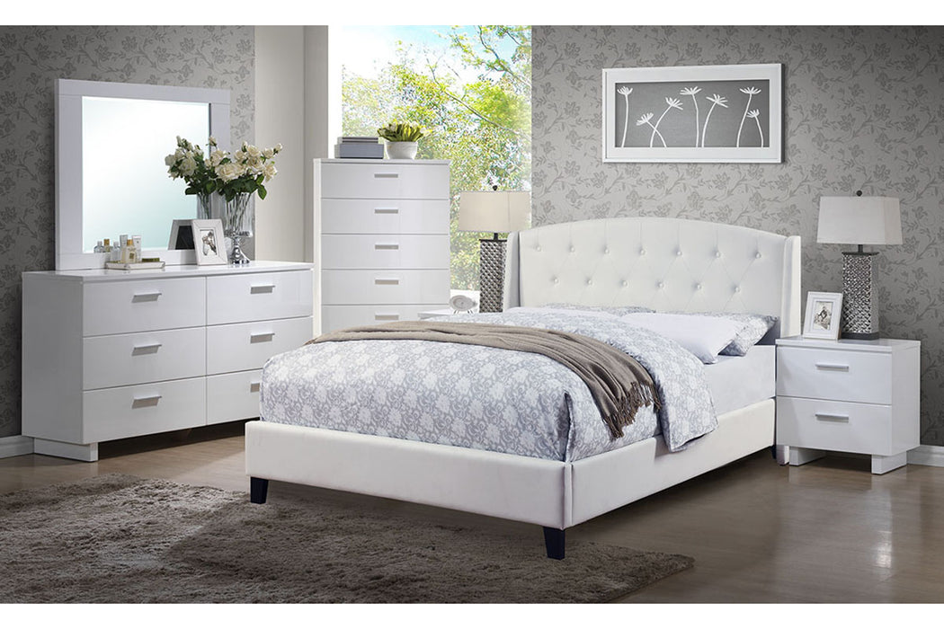 Ariel White Eastern King Bed