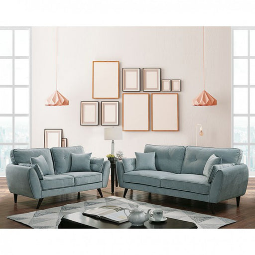 CM6610-SF Phillipa Sofa and Love Seat in Light Teal