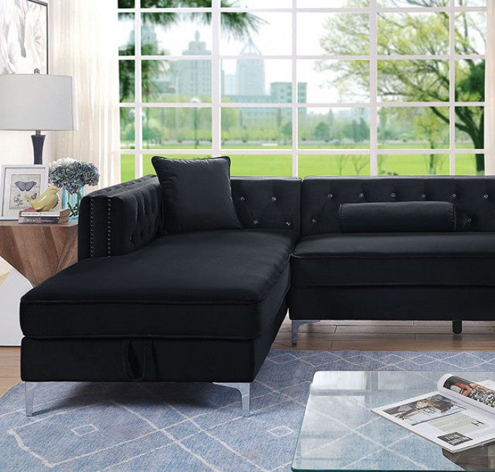 Amie Black Sectional