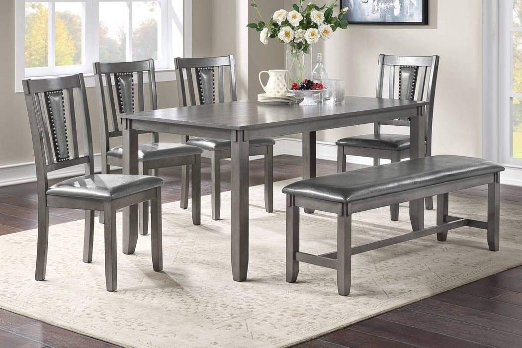 F2549 Gray Dining Table Set